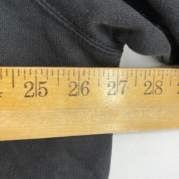 Levi's Womens Sz 2X Trendy Logo Pullover Sweatshirt Black Long Sleeves Cropped - Picture 8 of 10